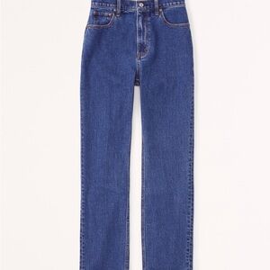 Ankle Straight High Rise Jeans